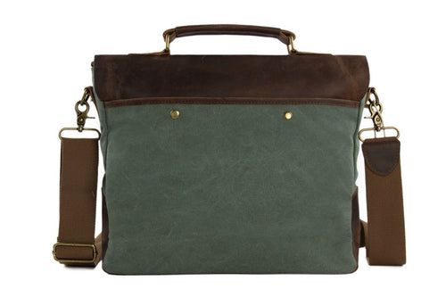 Craftshades - 100% Genuine Leather & Canvas Messenger