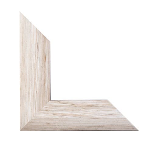Cardiff Sand Beveled Mirror Frame