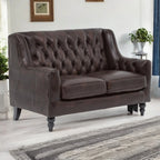 Craftshades Colonial Brown Chesterfield 2 seater Sofa