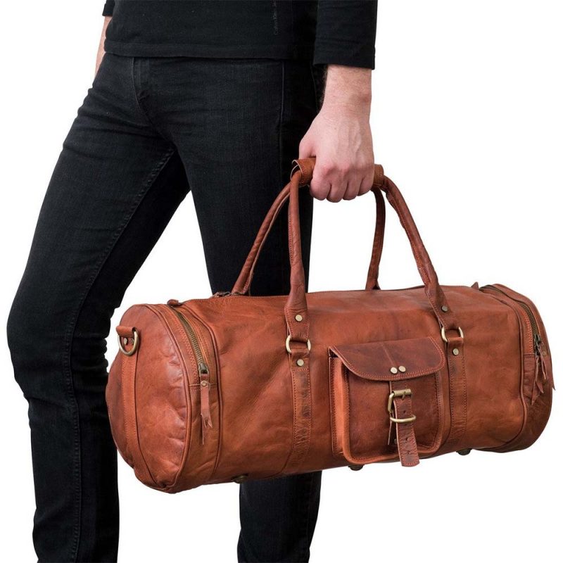 CraftShades - 22 Inch leather duffle bag