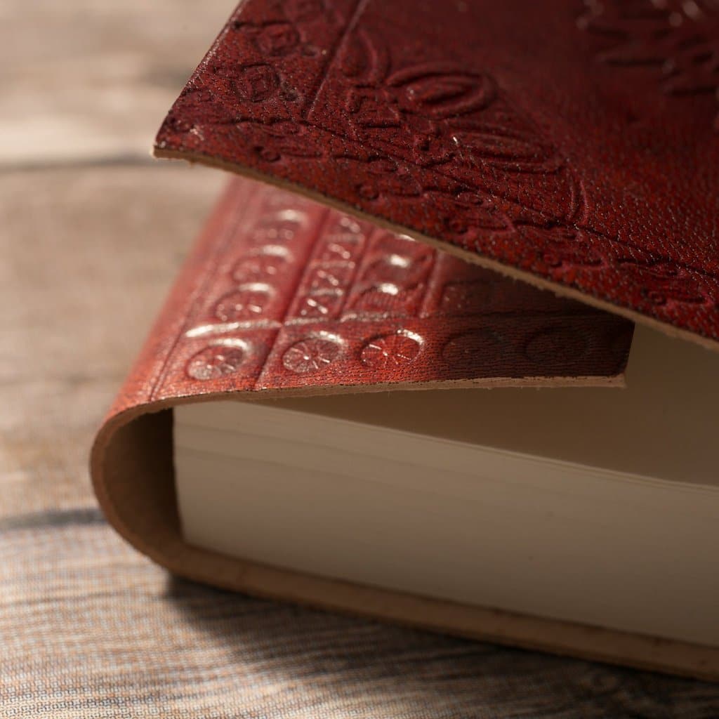 Handcrafted Leather Journal – Elephant Embossed (7x5")