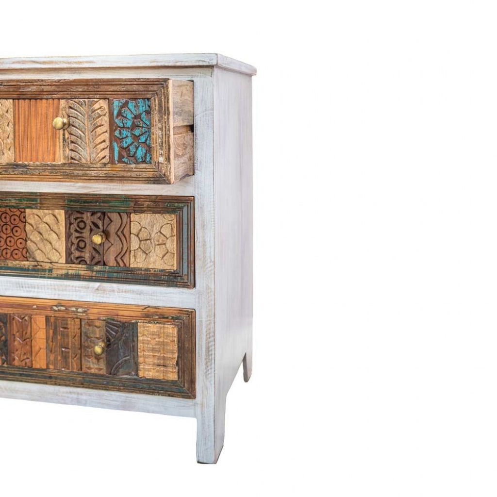 Craftshades Antique Wooden 3 Drawer Cabinet