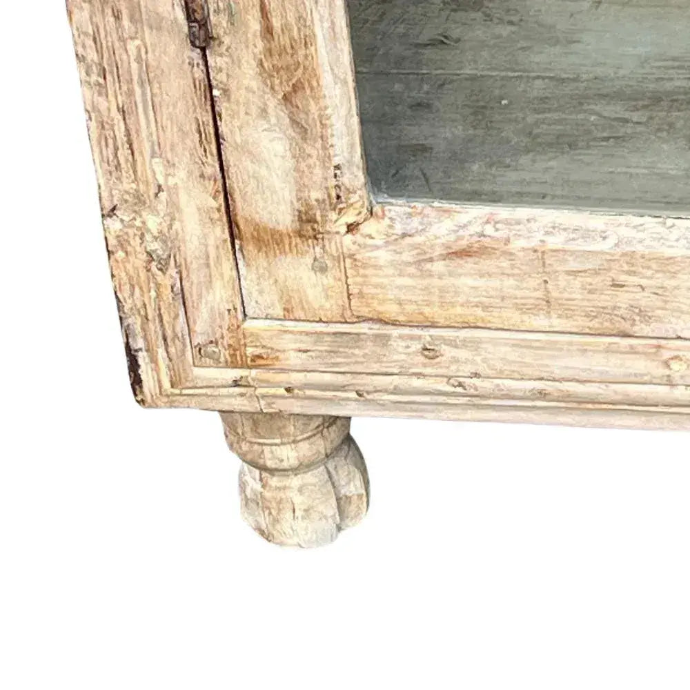 Craftshades Antique Wooden And Glass Cabinet