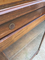 Craftshades Antique Wooden Double Glass Cabinet