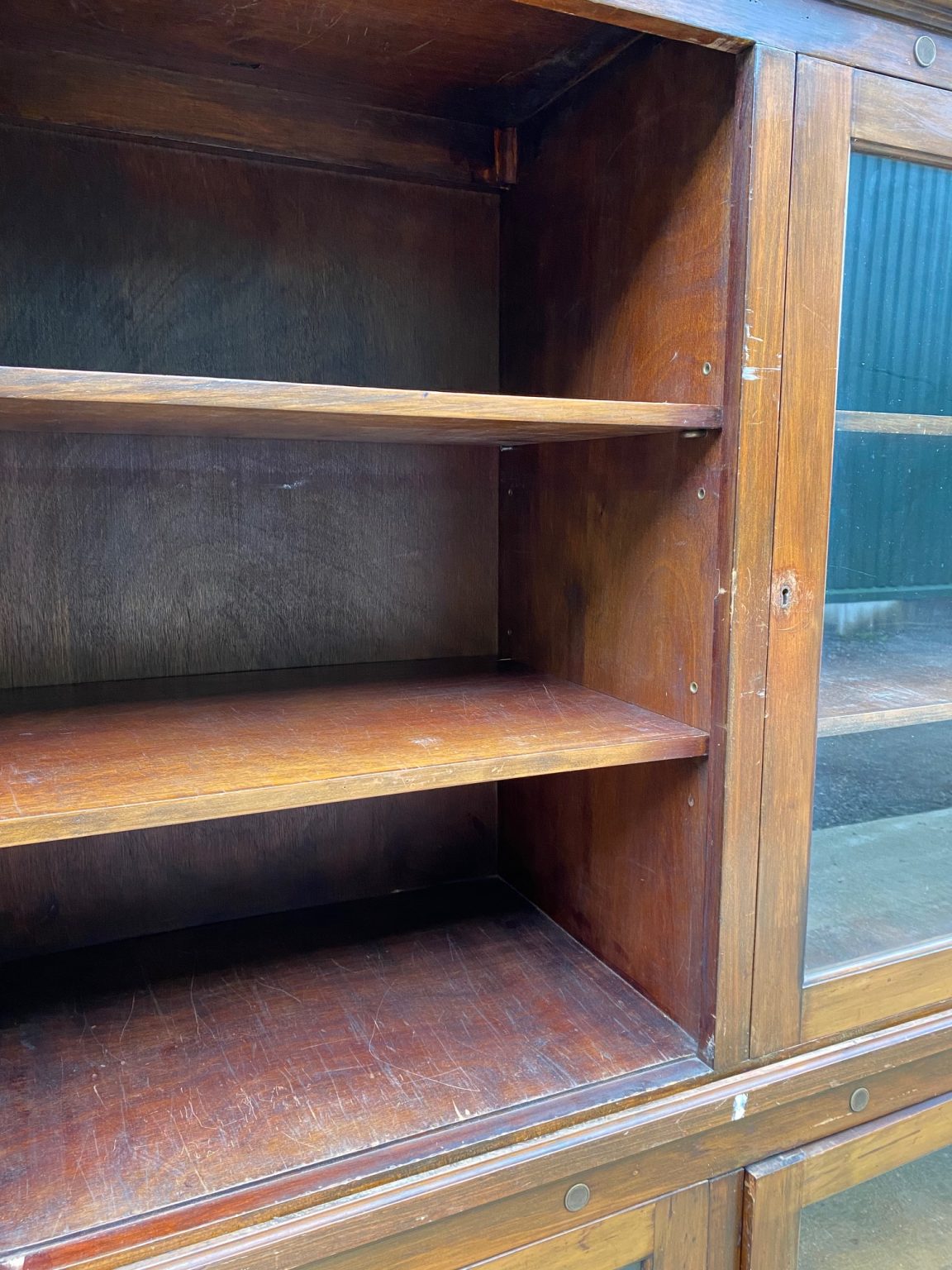 Craftshades Antique Wooden Double Glass Cabinet
