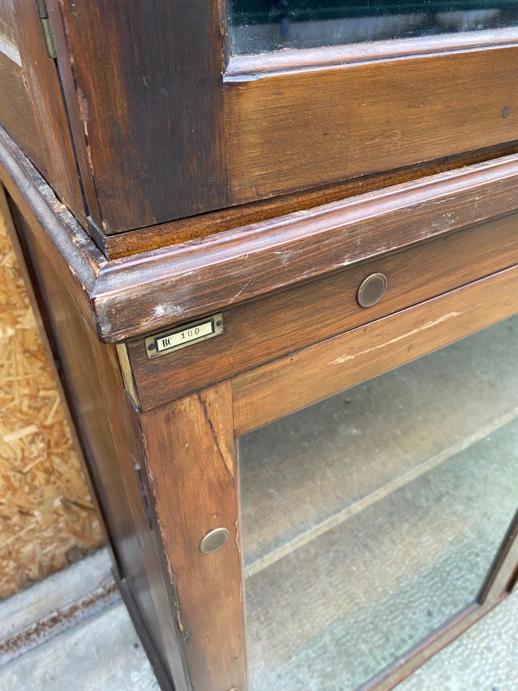 Craftshades Antique Wooden Double Glass Cabinet