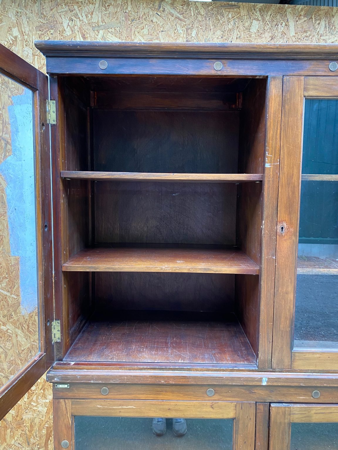 Craftshades Antique Wooden Double Glass Cabinet