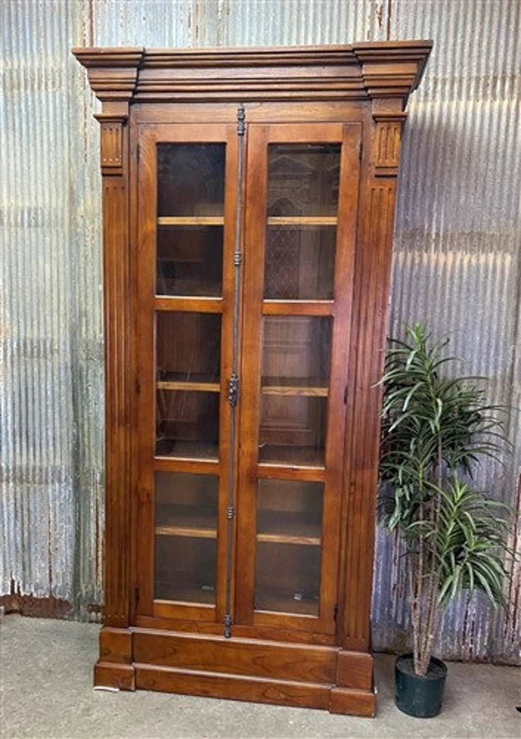 Craftshades Antique Wooden Glass Display Cabinet