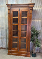 Craftshades Antique Wooden Glass Display Cabinet