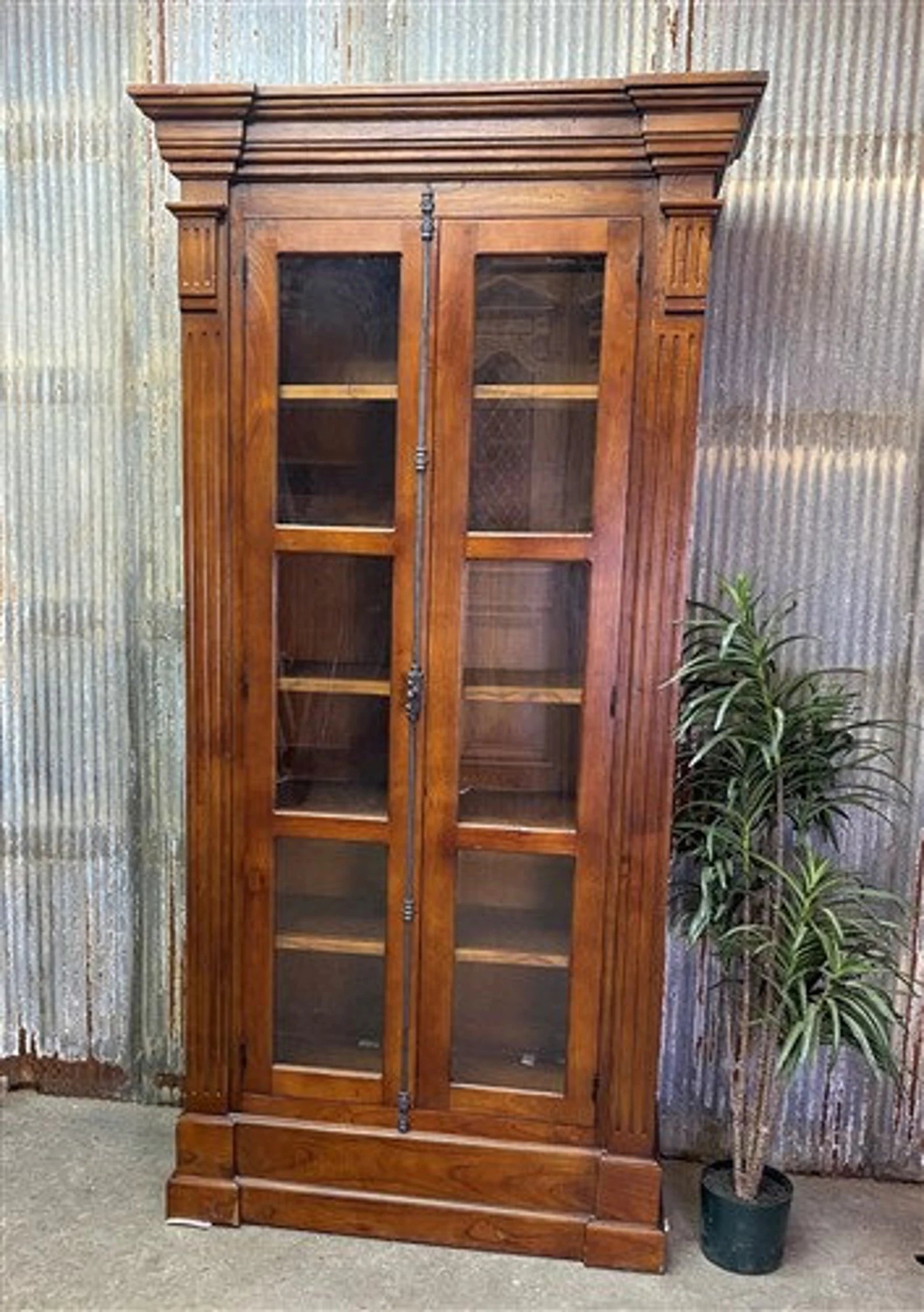 Craftshades Antique Wooden Glass Display Cabinet