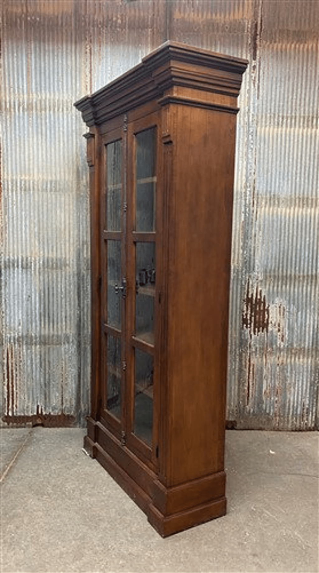 Craftshades Antique Wooden Glass Display Cabinet