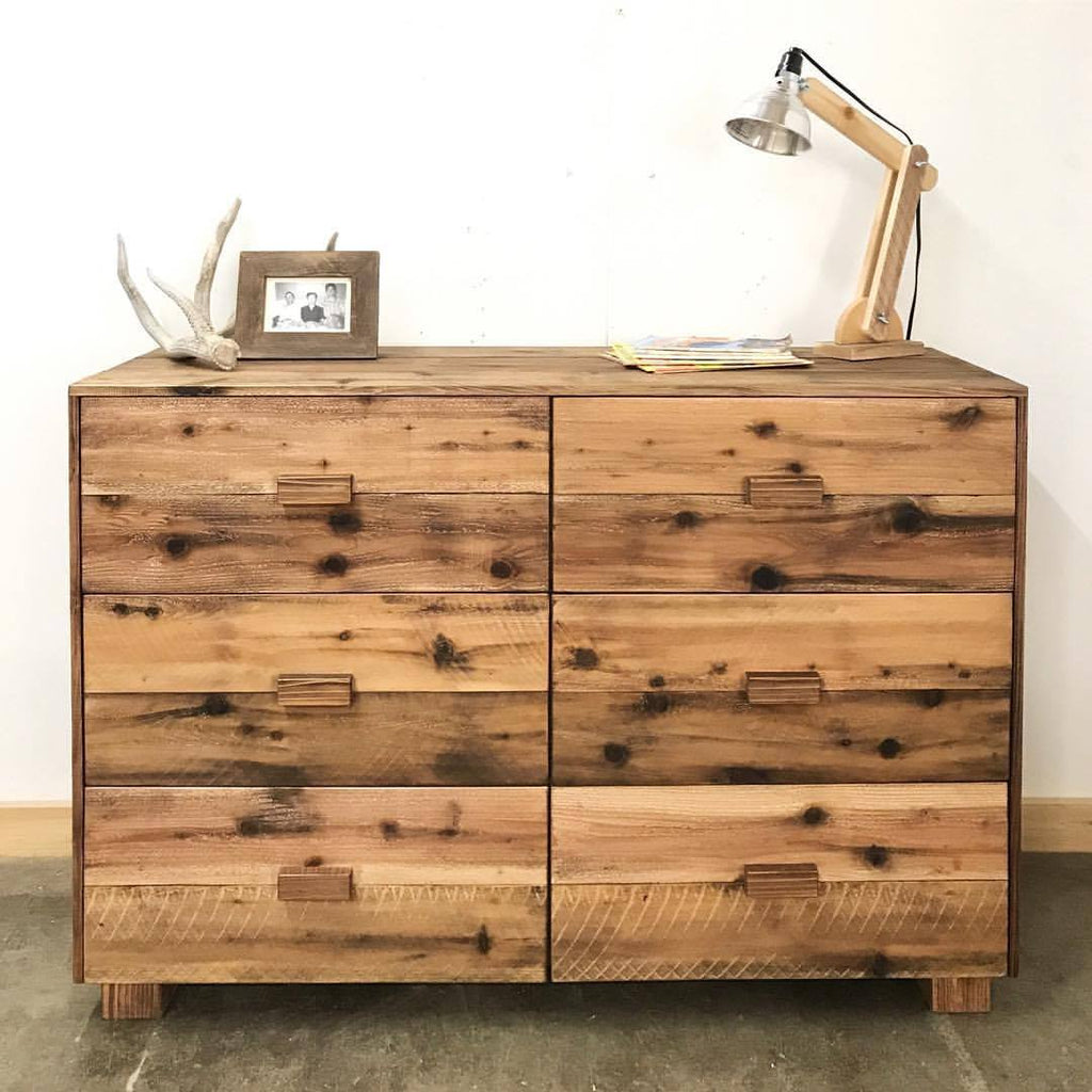 Craftshades Antique Wooden Six Drawer Dresser