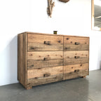 Craftshades Antique Wooden Six Drawer Dresser