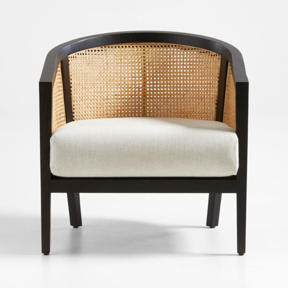 Craftshades Black Cane Wooden  Chair