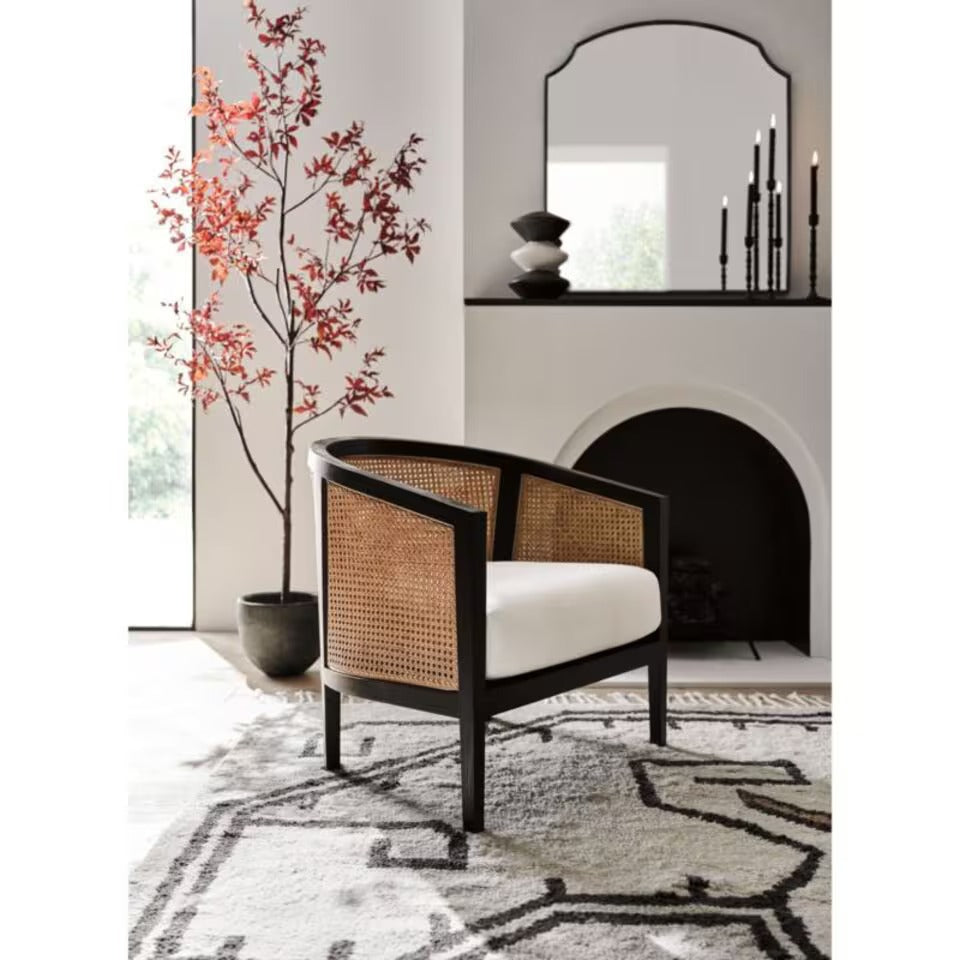 Craftshades Black Cane Wooden  Chair