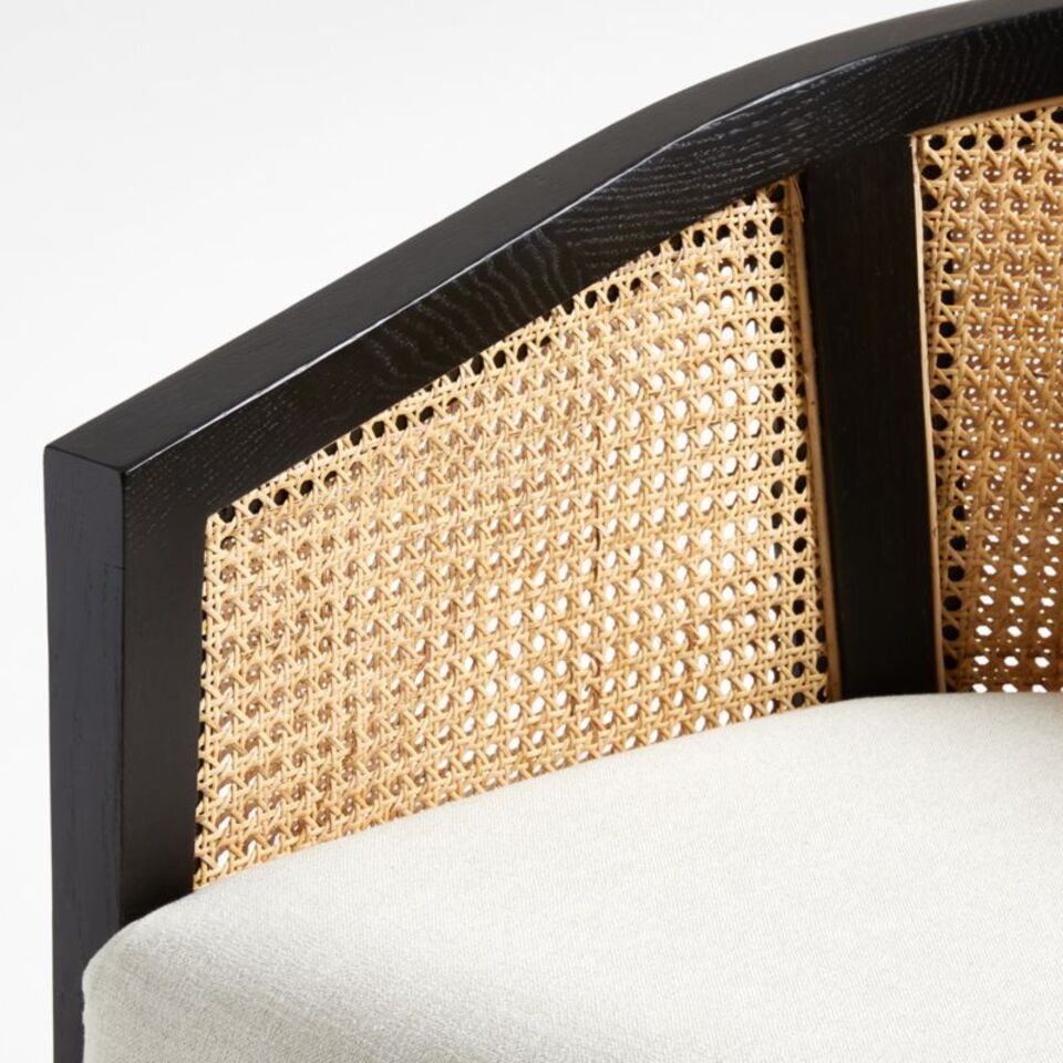 Craftshades Black Cane Wooden  Chair