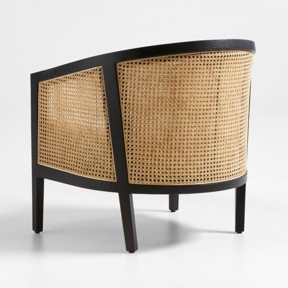 Craftshades Black Cane Wooden  Chair