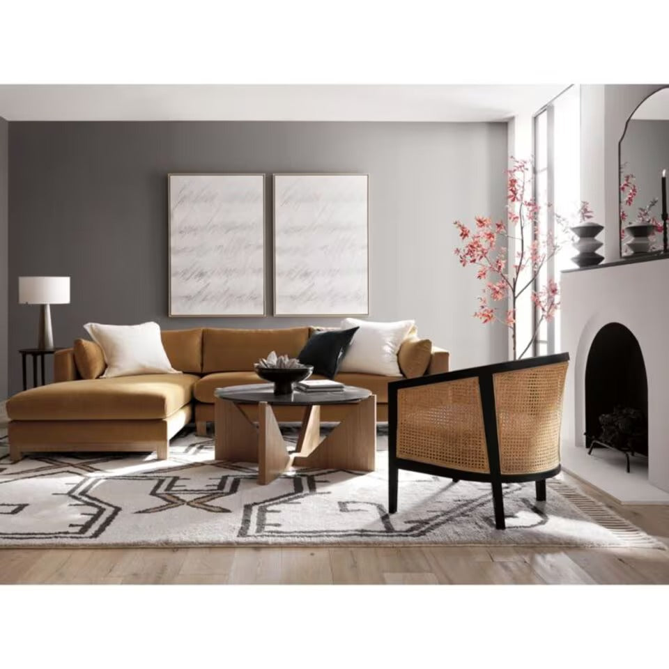 Craftshades Black Cane Wooden  Chair