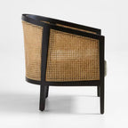 Craftshades Black Cane Wooden  Chair