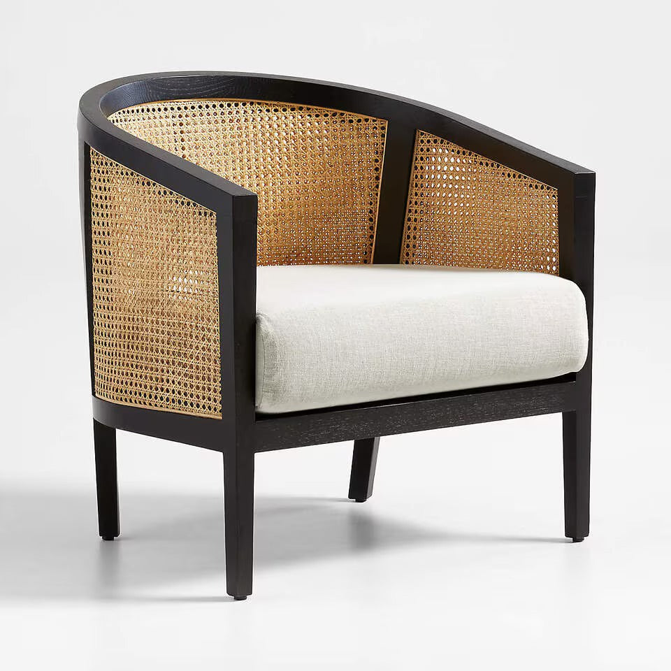 Craftshades Black Cane Wooden  Chair