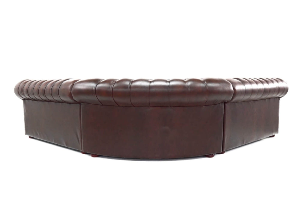Craftshades Dark Maroon L shape Chesterfield Sofa