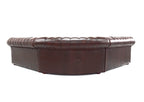 Craftshades Dark Maroon L shape Chesterfield Sofa