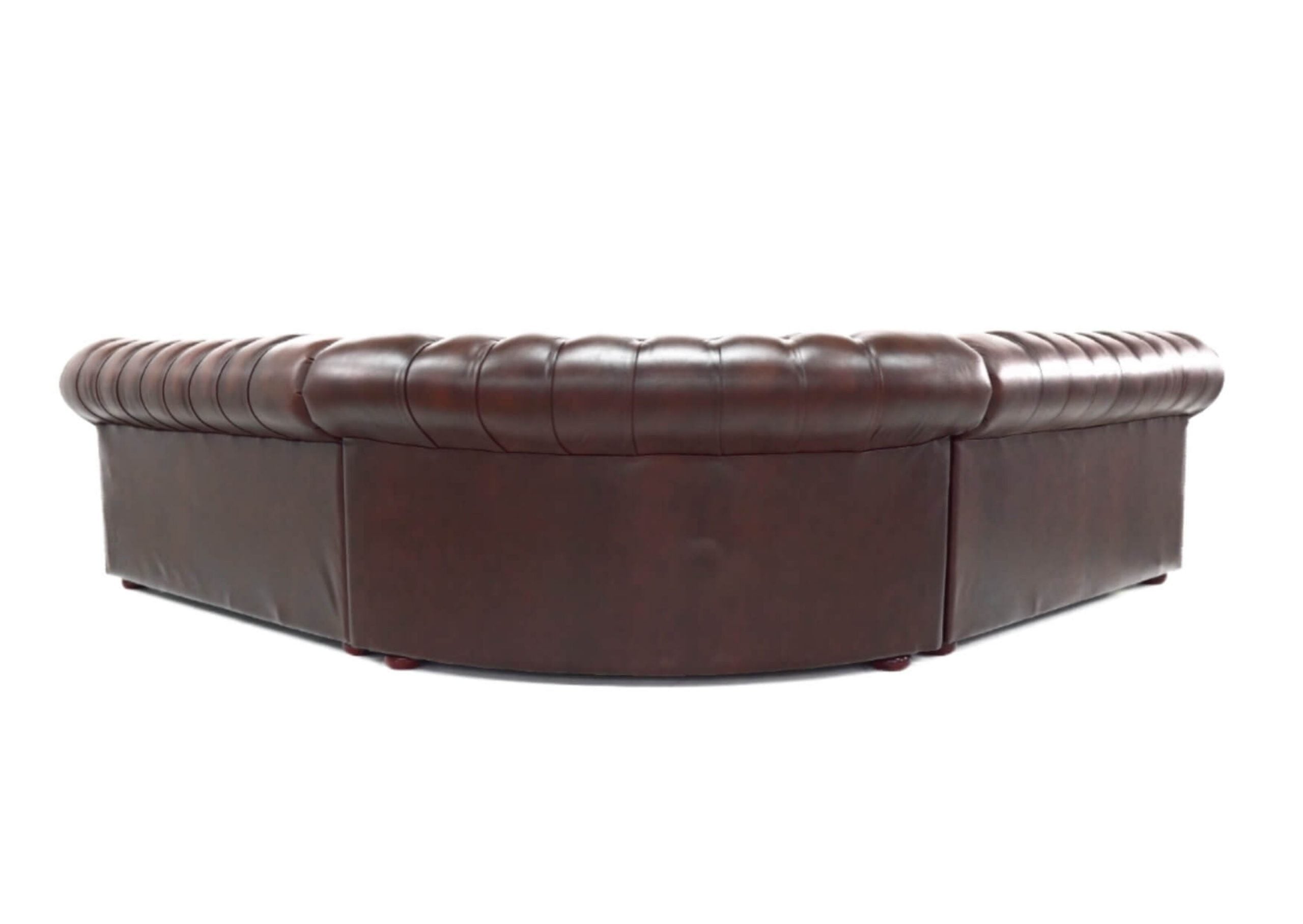 Craftshades Dark Maroon L shape Chesterfield Sofa
