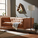 Craftshades Luxury Genuine Leather Chesterfield 3 Seater Sofa