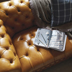 Craftshades Tan L shape Chesterfield Sofa
