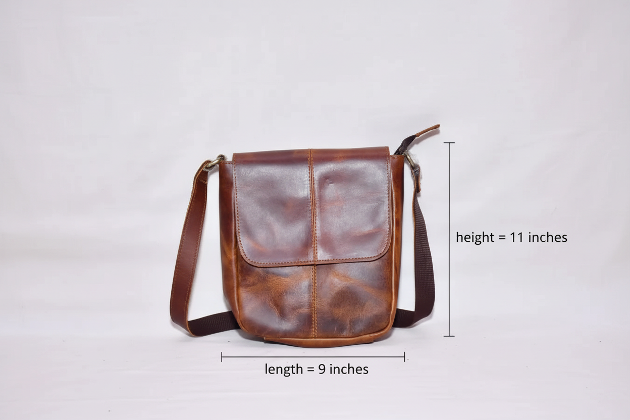 Craftshades - 9x11 Leather Compact Sling Bag