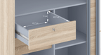 Sonoma Oak 2-Door Sliding Wardrobe with Mirror