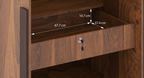 Rodrigues 3-Door Engineered Wood Wardrobe in Sheesham Finish
