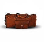 Craftshades - Handmade 24” Brown Leather Travel Bag
