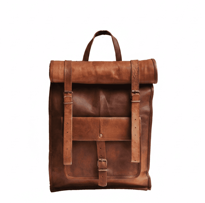 Craftshades – Multiple Pockets 12*16 Inch Handcrafted Goat Leather Roll Bag | 100% Genuine Leather