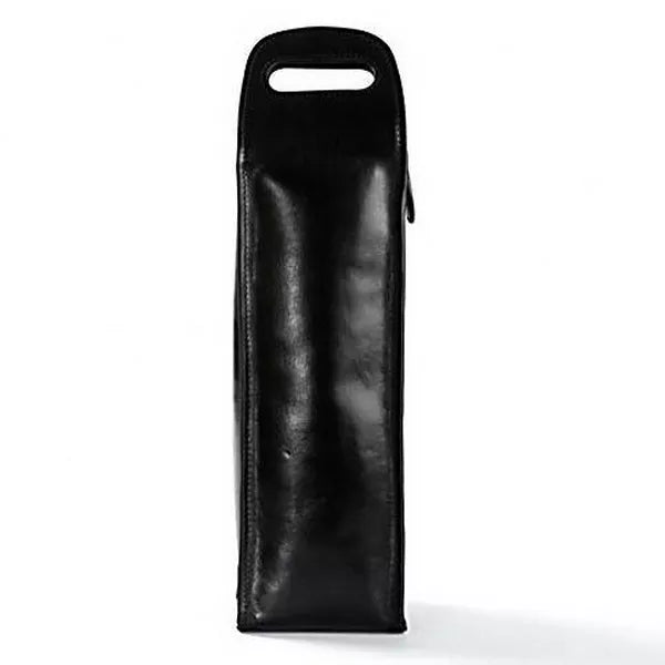 One Wine Carrier. Leather Wine Tote. Wine Holder. Engraved Wine Tote. Leather bottle holder