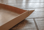 Handmade Italian leather catch all tray