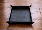 Handmade Italian leather catch all tray