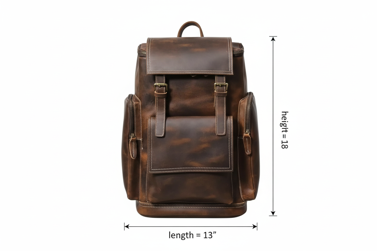 Craftshades Jungle Full Grain Buffalo Leather Laptop Backpack