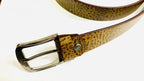 CraftShades Buffalo Leather Belts for Men with Real Solid Leather and Buckle Durable Heavy Duty 1.5" Men's Dress and Casual Belt | Printed Belt