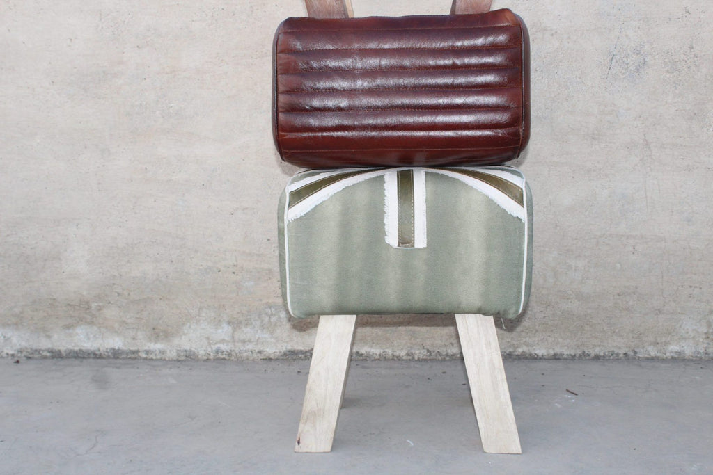Leather Vanity Stool