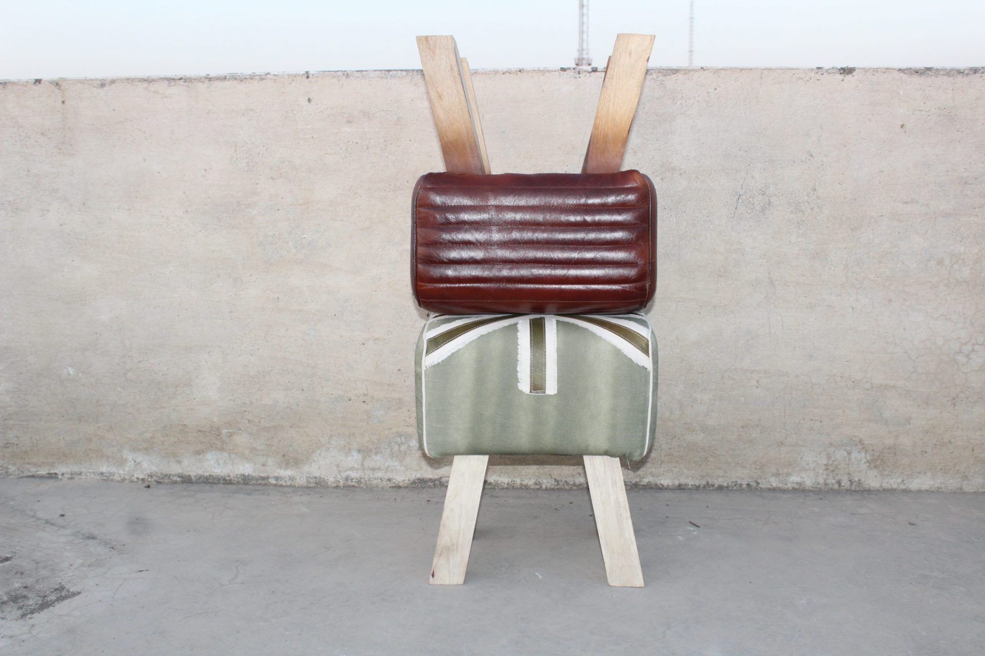 Leather Vanity Stool