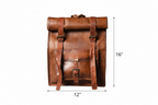 Craftshades –  Roll Top Leather Backpack | 100% Genuine Leather | Unisex