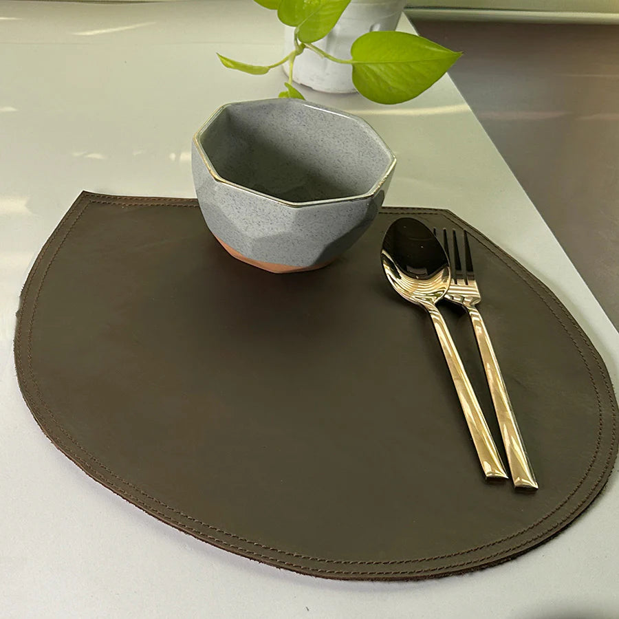 Premium Leather Dining Table Placemat – Elegant &amp; Durable