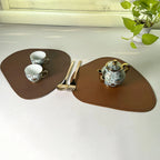 Premium PU Leather Table Mats for Dining – Heat &amp; Spill Resistant