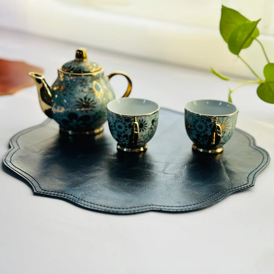Premium Leather Table Mat &amp; Coaster