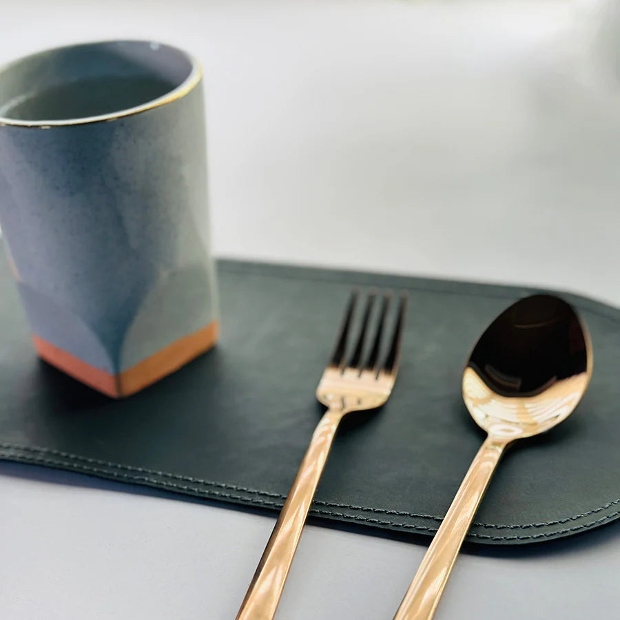 remium Leather Desk Curve Mat – Elegant Table Protector
