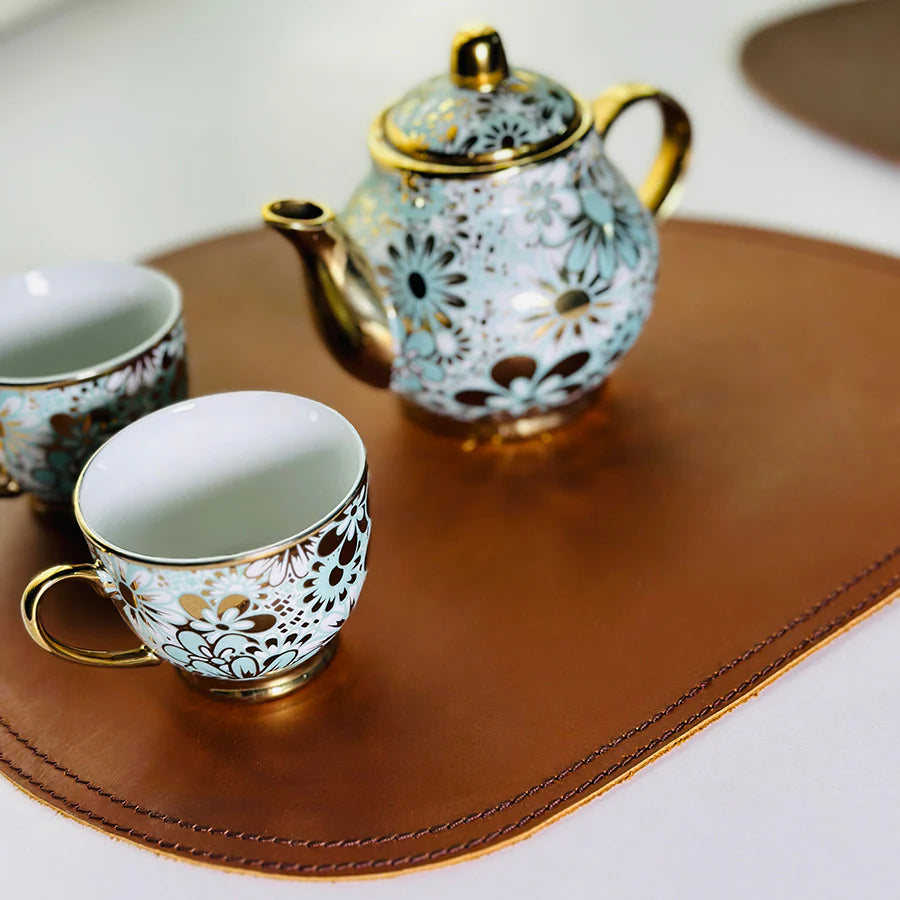 Premium PU Leather Table Mats for Dining – Heat &amp; Spill Resistant