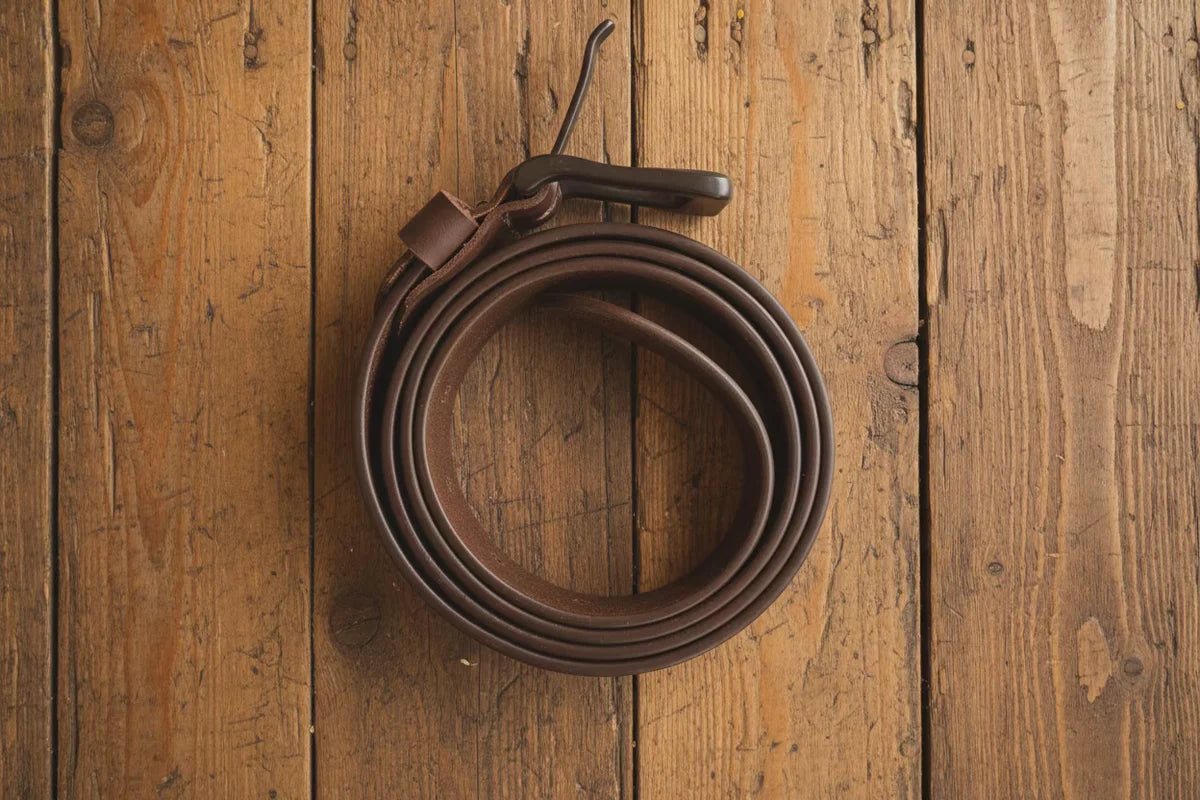 100% Genuine Premium Leather Belt-Brown