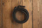 100% Genuine Premium Leather Belt - Black