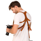 Premium Double Shoulder Leather Camera Strap
